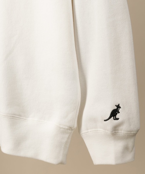 KANGOL(カンゴール)の「【KANGOL/カンゴール】胸切替筆記体ロゴクルーネックスウェット/裏起毛(スウェット・メンズ・パープル/ブラウン/ホワイト/ダークブルー・M/L/XL)」の13枚目の写真