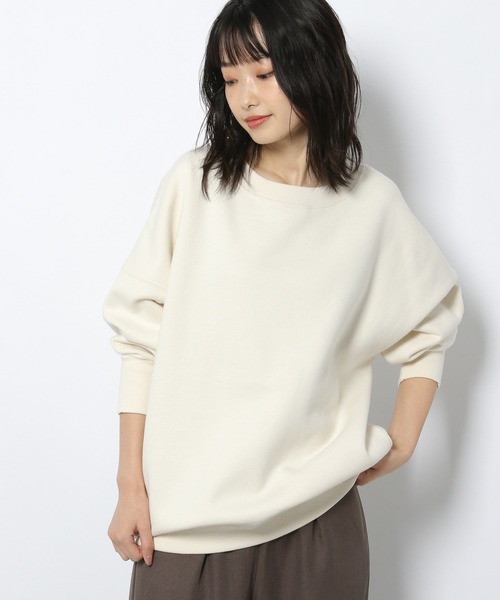 LAKOLE(ラコレ)の「ブラッシュBIGクルーネックプルオーバー / 219691(スウェット・レディース・オフホワイト/ブラック/シャーベット/カーキ・SMALL/MEDIUM)」の2枚目の写真