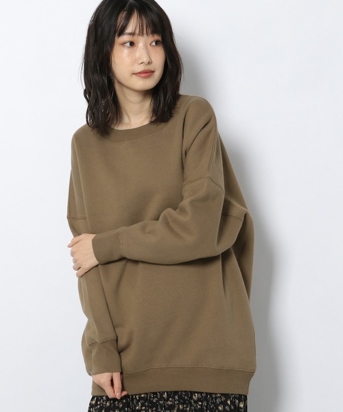 LAKOLE(ラコレ)の「ブラッシュBIGクルーネックプルオーバー / 219691(スウェット・レディース・オフホワイト/ブラック/シャーベット/カーキ・SMALL/MEDIUM)」の18枚目の写真