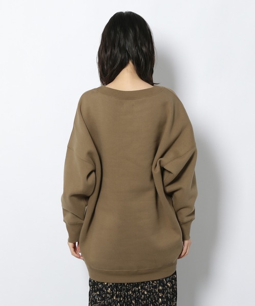 LAKOLE(ラコレ)の「ブラッシュBIGクルーネックプルオーバー / 219691(スウェット・レディース・オフホワイト/ブラック/シャーベット/カーキ・SMALL/MEDIUM)」の7枚目の写真