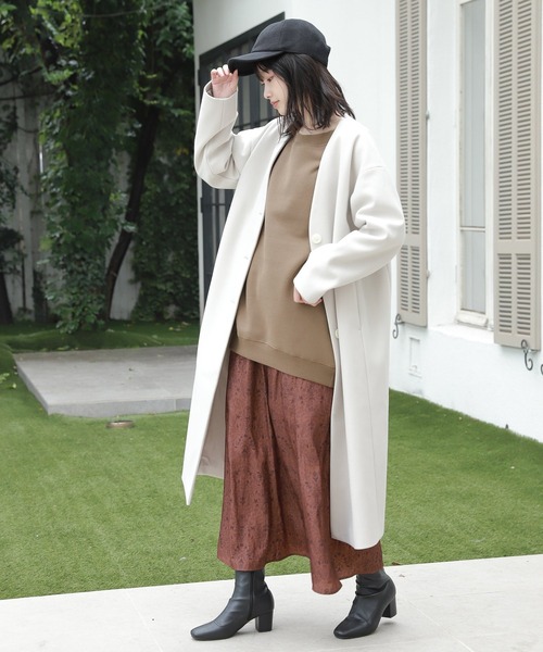 LAKOLE(ラコレ)の「ブラッシュBIGクルーネックプルオーバー / 219691(スウェット・レディース・オフホワイト/ブラック/シャーベット/カーキ・SMALL/MEDIUM)」の20枚目の写真