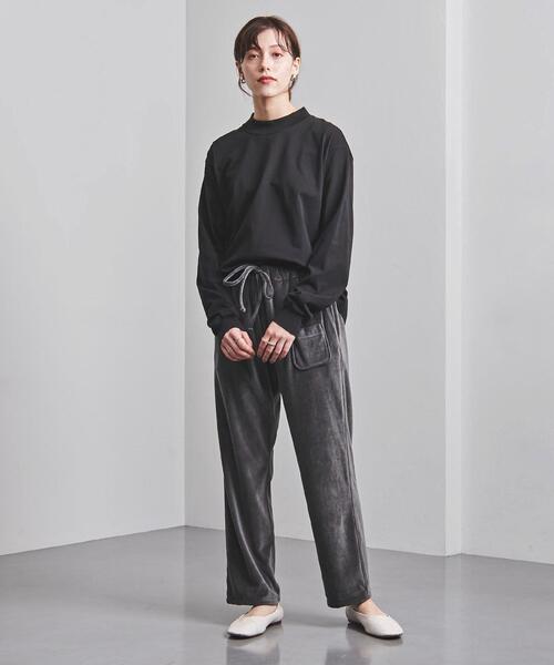 Charcoal TOKYO(チャコールトーキョー)の「<Charcoal TOKYO(チャコール トーキョー)>イージー パンツ ■■■(その他パンツ・レディース・ブラック/ダークグレー・S)」の6枚目の写真