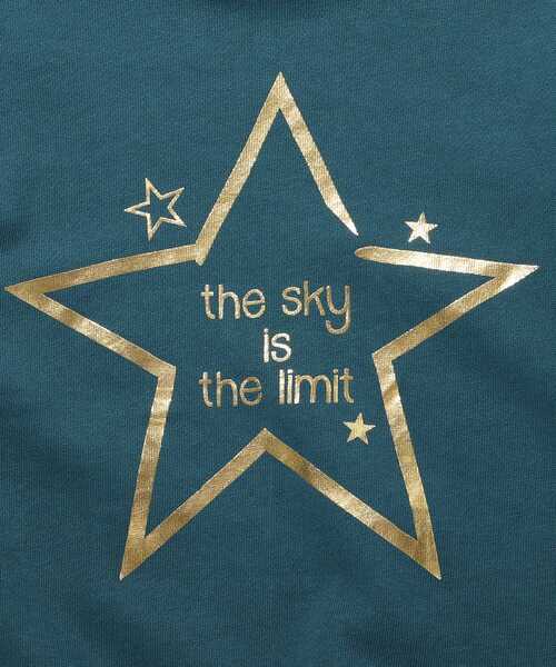 SHOO・LA・RUE（シューラルー）の「◆【90-140cm】裏毛裾レイヤード3柄トレーナー（スウェット・キッズ・ダークグリーン/ブルー/黄緑系・11/10/12/13/14/09）」の6枚目の写真