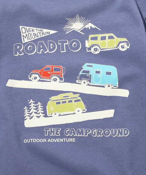 SHOO・LA・RUE（シューラルー）の「◆【90-140cm】裏毛裾レイヤード3柄トレーナー（スウェット・キッズ・ダークグリーン/ブルー/黄緑系・11/10/12/13/14/09）」の5枚目の写真