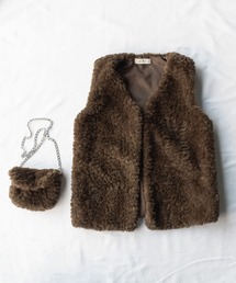 me+em select | 【ミニバッグSET】フェイクファーベスト(ベスト)