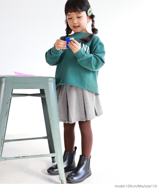 coca（coca）（コカ）の「キッズ 千鳥柄スカート（スカート・キッズ・その他・100/110/120/130）」の3枚目の写真