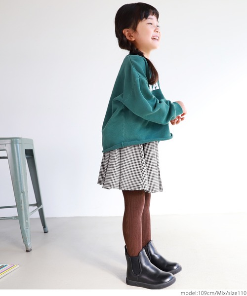 coca（coca）（コカ）の「キッズ 千鳥柄スカート（スカート・キッズ・その他・100/110/120/130）」の4枚目の写真