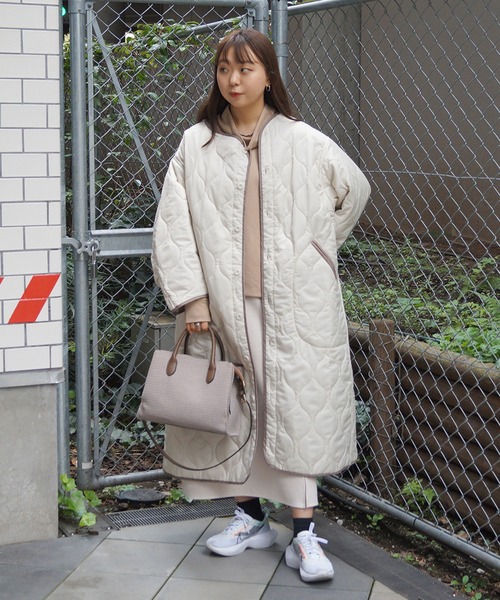179/WG（イチナナキュウダブルジー）の「ライナーキルティングコート（その他アウター・レディース・ブラック/オフホワイト・MEDIUM）」の22枚目の写真