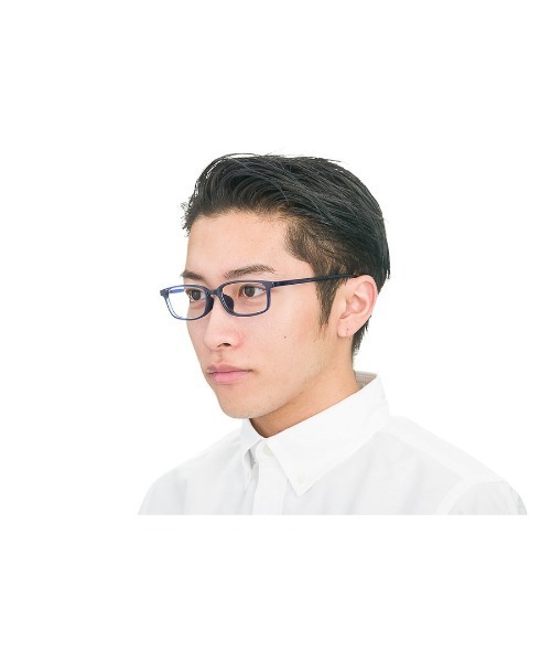 Zoff（ゾフ）の「スクエア型 めがね｜SUPER LIGHT（メガネ・メンズ・ブラック/ブラウン/ブルー/ブルー系その他・FREE）」の13枚目の写真
