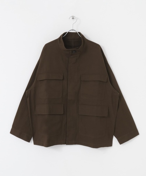 HEYUMM（ヘユム）の「ハイネックワークジャケット（その他アウター・レディース・アイボリー/ブルー/ブラウン・ONE）」の17枚目の写真