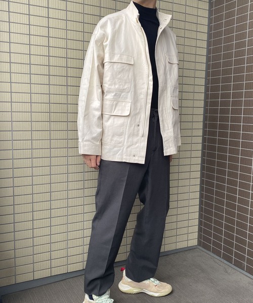 HEYUMM（ヘユム）の「ハイネックワークジャケット（その他アウター・レディース・アイボリー/ブルー/ブラウン・ONE）」の20枚目の写真