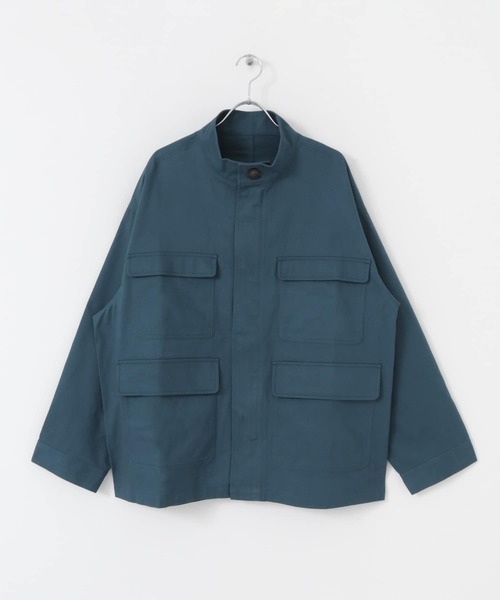 HEYUMM（ヘユム）の「ハイネックワークジャケット（その他アウター・レディース・アイボリー/ブルー/ブラウン・ONE）」の16枚目の写真