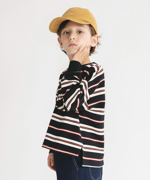 BRANSHES(ブランシェス)の「【マルチボーダー】トレーナー(スウェット・キッズ・グリーン/ブラック・90/130/140/100/110/120/150)」の17枚目の写真