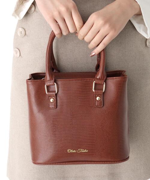 Ober Tashe(オーバータッシェ)の「被せ付きショルダー(ショルダーバッグ・レディース・ブラック/ベージュ/ブラウン系6/ピンク系・FREE)」の5枚目の写真