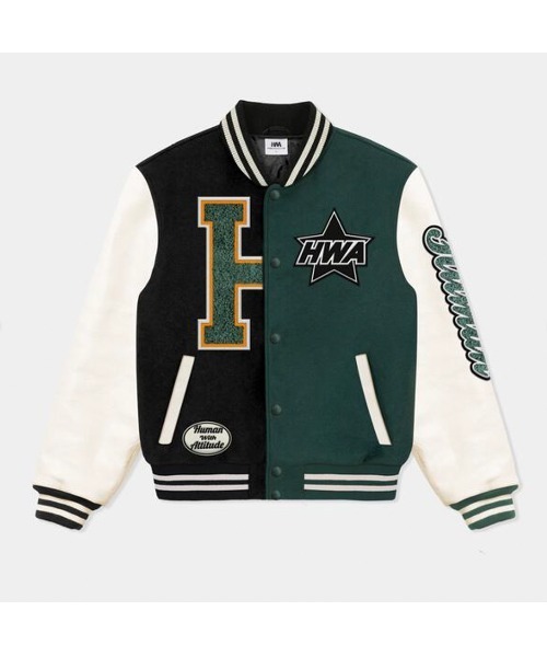 HUMAN WITH ATTITUDE】ROCKSTAR VARSITY JACKET【公式通販】
