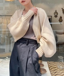 TODAYFUL Doubleface Sleeve Knit チャコール TODAYFUL（トゥデイフル）の「【TODAYFUL(トゥデイフル)】Doubleface