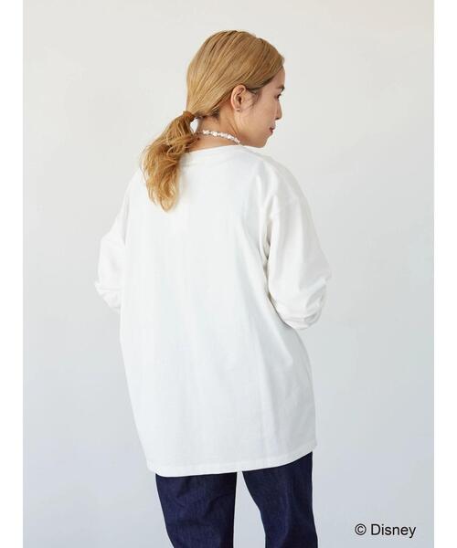 Disney（ディズニー）の「プリントカットプルオーバー/Mickey（Tシャツ/カットソー・レディース・ネイビー/オフホワイト・FREE）」の6枚目の写真
