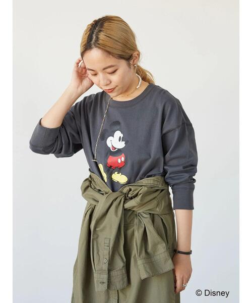 Disney（ディズニー）の「プリントカットプルオーバー/Mickey（Tシャツ/カットソー・レディース・ネイビー/オフホワイト・FREE）」の11枚目の写真