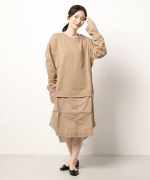 A BAG OF CHIPS（アバッグオブチップス）の「SALON1979/シャツ切替レイヤードPO（チュニック）」