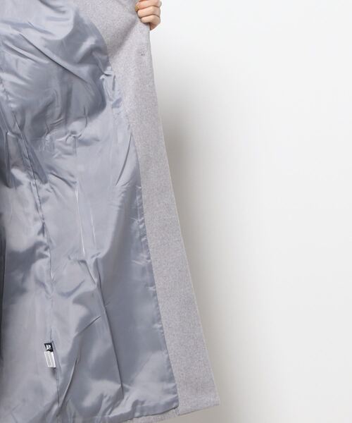 ANAP(アナップ)の「袖タック杢ニットモッサオーバーコート(チェスターコート・レディース・ブラウン/グレー・FREE)」の4枚目の写真