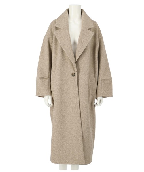 ANAP(アナップ)の「袖タック杢ニットモッサオーバーコート(チェスターコート・レディース・ブラウン/グレー・FREE)」の11枚目の写真