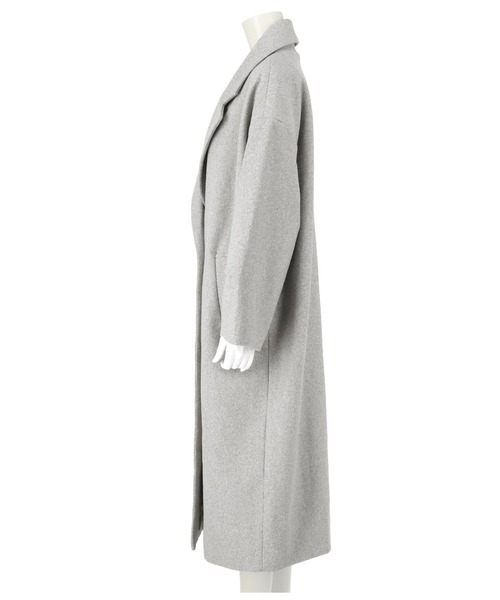 ANAP(アナップ)の「袖タック杢ニットモッサオーバーコート(チェスターコート・レディース・ブラウン/グレー・FREE)」の12枚目の写真