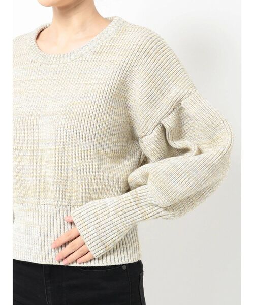 MURUA（ムルーア）の「クロップドボリュームニット（ニット/セーター・レディース・ブラウン/アイボリー・FREE）」の18枚目の写真