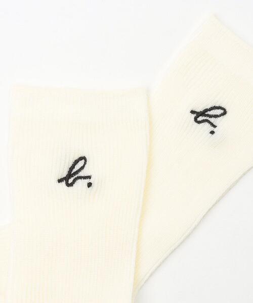 agnes b.(アニエスベー)の「AB43 E CHAUSSETTE キッズ b.ロゴソックス(ソックス/靴下・キッズ・ホワイト系その他・1/2/3)」の2枚目の写真