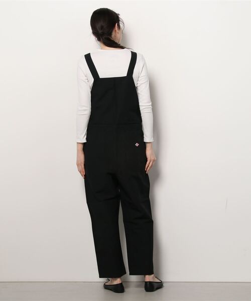 DANTON（ダントン）の「DANTON/ダントン　コットンリネン　サロペット パンツ　COTTON LINEN SALOPETTE PANTS DT-E0002 LHP（サロペット/オーバーオール・レディース・ブラック/ナチュラル・36）」の4枚目の写真