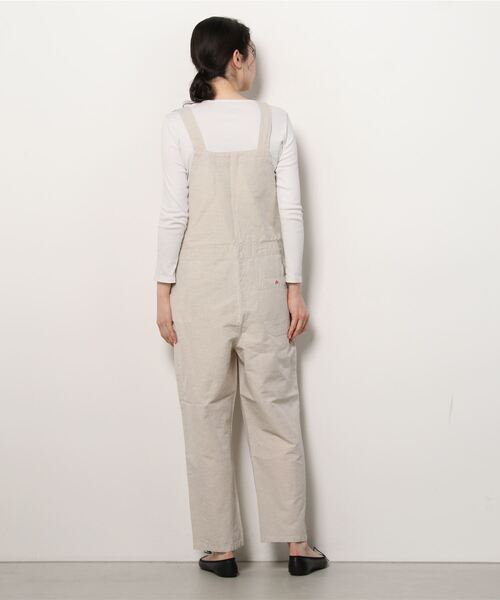 DANTON（ダントン）の「DANTON/ダントン　コットンリネン　サロペット パンツ　COTTON LINEN SALOPETTE PANTS DT-E0002 LHP（サロペット/オーバーオール・レディース・ブラック/ナチュラル・36）」の5枚目の写真