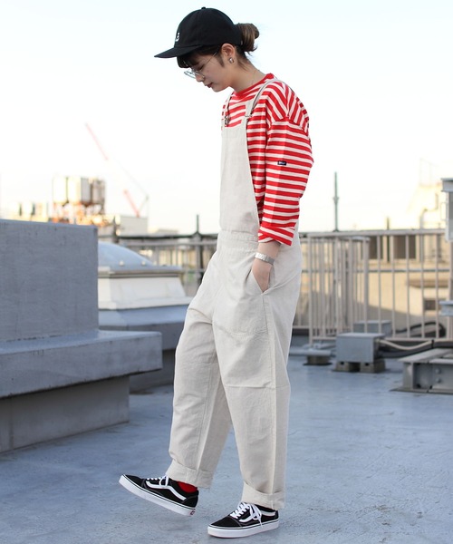DANTON（ダントン）の「DANTON/ダントン　コットンリネン　サロペット パンツ　COTTON LINEN SALOPETTE PANTS DT-E0002 LHP（サロペット/オーバーオール・レディース・ブラック/ナチュラル・36）」の10枚目の写真