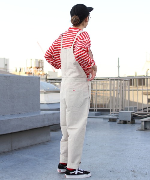 DANTON（ダントン）の「DANTON/ダントン　コットンリネン　サロペット パンツ　COTTON LINEN SALOPETTE PANTS DT-E0002 LHP（サロペット/オーバーオール・レディース・ブラック/ナチュラル・36）」の11枚目の写真