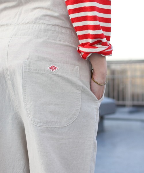 DANTON（ダントン）の「DANTON/ダントン　コットンリネン　サロペット パンツ　COTTON LINEN SALOPETTE PANTS DT-E0002 LHP（サロペット/オーバーオール・レディース・ブラック/ナチュラル・36）」の15枚目の写真