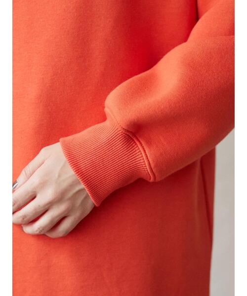 Green　Parks（グリーンパークス）の「裏起毛ハイネックチュニック＊（スウェット・レディース・オレンジ/グリーン/ダークグレー・FREE）」の11枚目の写真