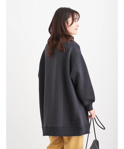 Green　Parks（グリーンパークス）の「裏起毛ハイネックチュニック＊（スウェット・レディース・オレンジ/グリーン/ダークグレー・FREE）」の16枚目の写真