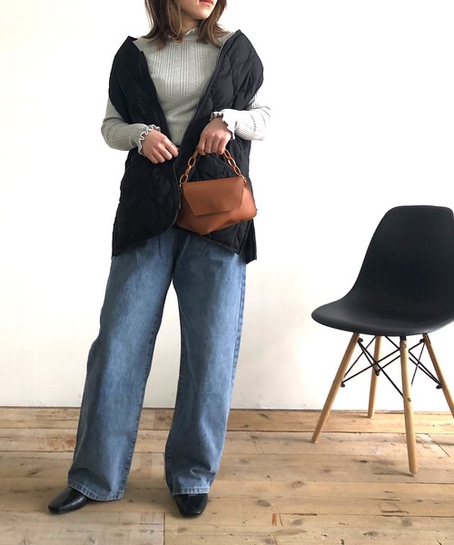 Kotoe（コトエ）の「フリルネックリブニットソー（ニット/セーター・レディース・ホワイト/ブラック/グレー/ピンク・FREE）」の22枚目の写真