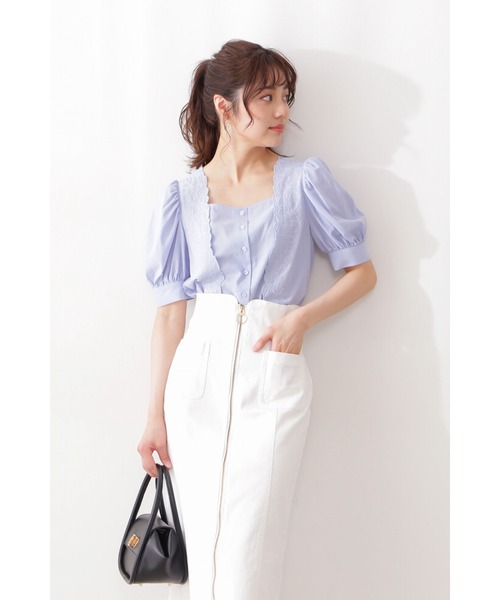 PROPORTION BODY DRESSING（プロポーションボディドレッシング）の「フロントファスナーデニムタイト / 1212120202（スカート・レディース・ブラック/ホワイト/ダークネイビー・MEDIUM/SMALL）」の20枚目の写真