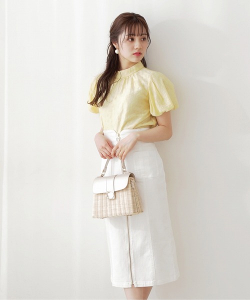 PROPORTION BODY DRESSING（プロポーションボディドレッシング）の「フロントファスナーデニムタイト / 1212120202（スカート・レディース・ブラック/ホワイト/ダークネイビー・MEDIUM/SMALL）」の14枚目の写真