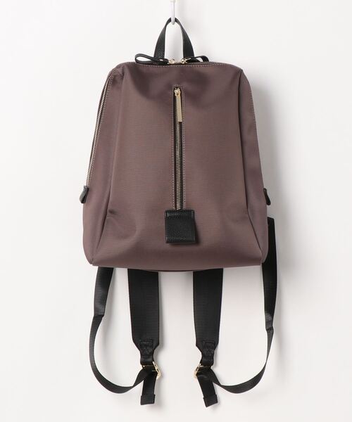 atneK（アトネック）の「【atneK by Scrap Book】フロントジップリュック（バックパック/リュック・レディース・ブラウン/グレー・FREE）」の2枚目の写真
