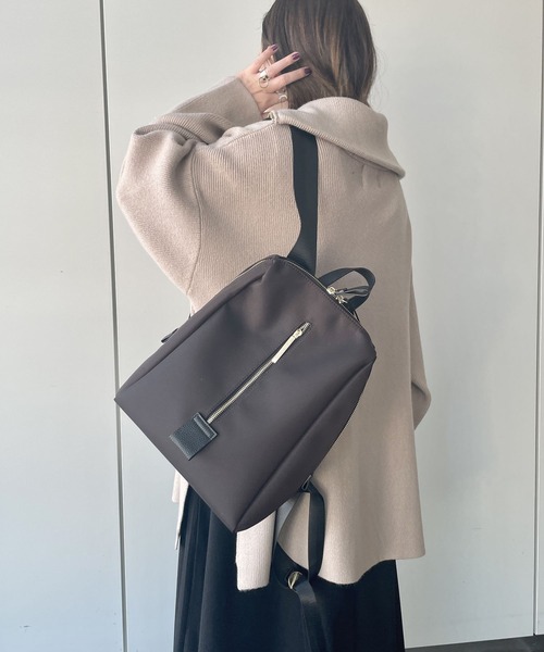 atneK（アトネック）の「【atneK by Scrap Book】フロントジップリュック（バックパック/リュック・レディース・ブラウン/グレー・FREE）」の11枚目の写真