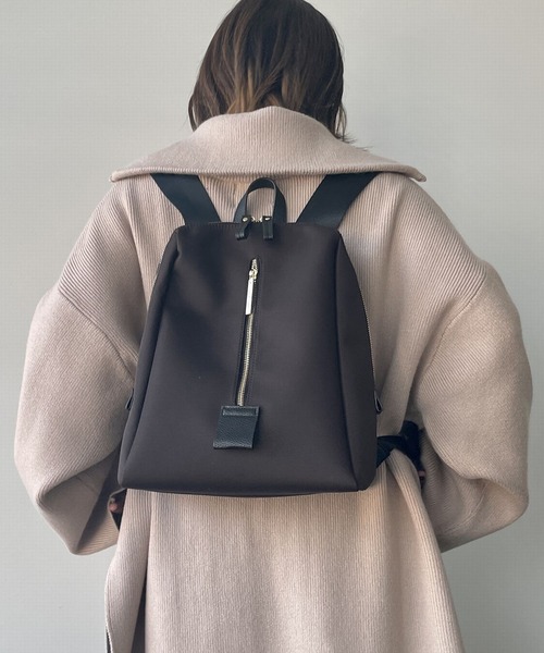 atneK（アトネック）の「【atneK by Scrap Book】フロントジップリュック（バックパック/リュック・レディース・ブラウン/グレー・FREE）」の12枚目の写真