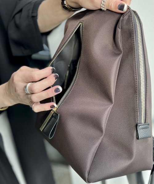 atneK（アトネック）の「【atneK by Scrap Book】フロントジップリュック（バックパック/リュック・レディース・ブラウン/グレー・FREE）」の18枚目の写真