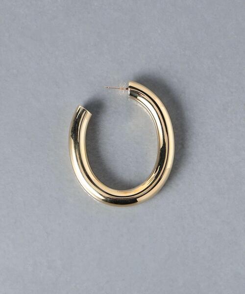 Laura Lombardi（ローラロンバルディ）の「＜LAURA LOMBARDI（ローラ ロンバルディ）＞CURVE フープ ピアス（ピアス（両耳用）・レディース・ゴールド・FREE）」の3枚目の写真