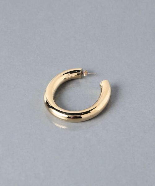 Laura Lombardi（ローラロンバルディ）の「＜LAURA LOMBARDI（ローラ ロンバルディ）＞CURVE フープ ピアス（ピアス（両耳用）・レディース・ゴールド・FREE）」の4枚目の写真