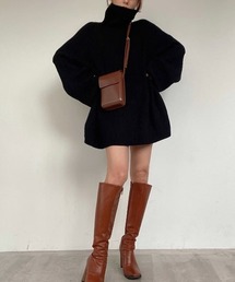 Turtle neck  mini ニット