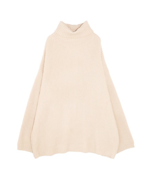 ACYM(アシーム)の「Turtle neck mini ニット(ニット/セーター・レディース・ベージュ/ブラック・FREE)」の13枚目の写真