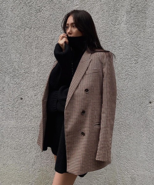 ACYM(アシーム)の「Turtle neck mini ニット(ニット/セーター・レディース・ベージュ/ブラック・FREE)」の20枚目の写真