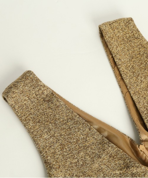 La-gemme（ラジェム）の「深Vネックジャンパースカート（ワンピース・レディース・ブラック/ブラック系その他3/ミックスグレー/ブラウン系その他2・M/L）」の18枚目の写真