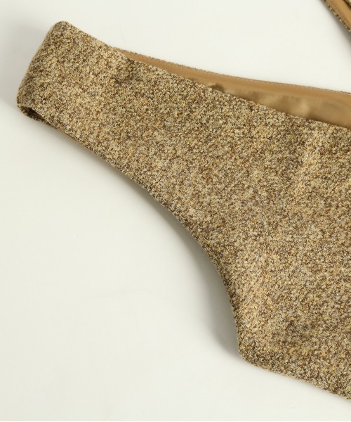 La-gemme（ラジェム）の「深Vネックジャンパースカート（ワンピース・レディース・ブラック/ブラック系その他3/ミックスグレー/ブラウン系その他2・M/L）」の16枚目の写真