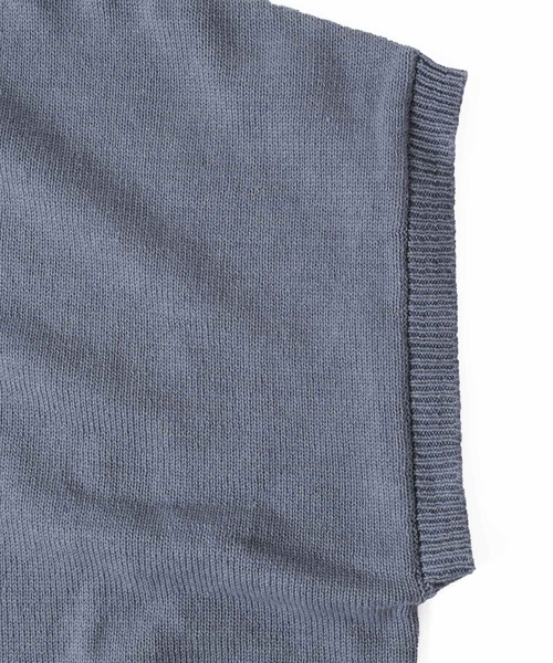 GLAZOS（グラソス）の「【セットアイテム】ニットベスト＋ドロップショルダー長袖Tシャツセット（ベスト・キッズ・ライトグレー/ブラック/ブルー・130cm/140cm/150cm/160cm/170cm）」の13枚目の写真